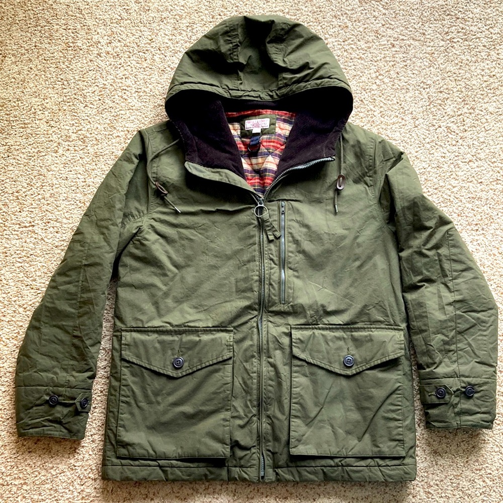 Wallace & Barnes J. Crew Fall 2020 Fisherman’s Jacket. Scottish Waxed Cotton M